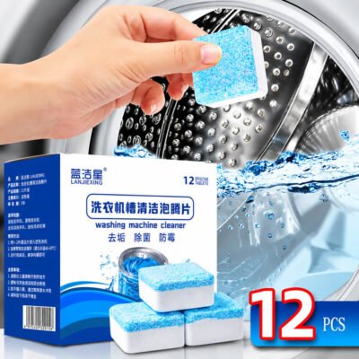 12Pcs Washing Machine Tank Cleaner Tablet