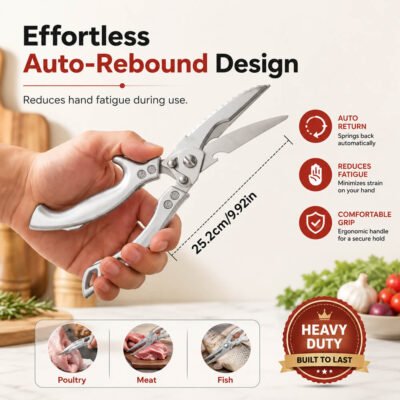মাংস কাটার কাঁচি | Heavy Duty Poultry & Meat Cutting Shears