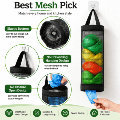 কিচেন পলিথিন স্টোরেজ ব্যাগ / Kitchen Plastic Bag Holder