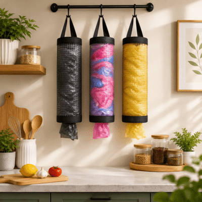 কিচেন পলিথিন স্টোরেজ ব্যাগ / Kitchen Plastic Bag Holder