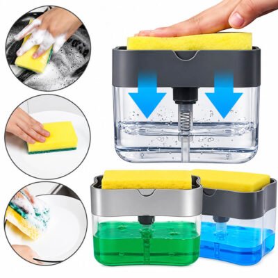 Liquid Soap Dispenser / Soap Pump & Sponge Caddy