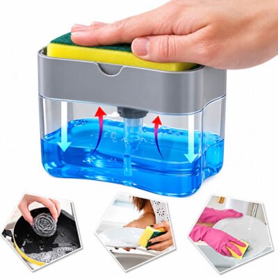 Liquid Soap Dispenser / Soap Pump & Sponge Caddy