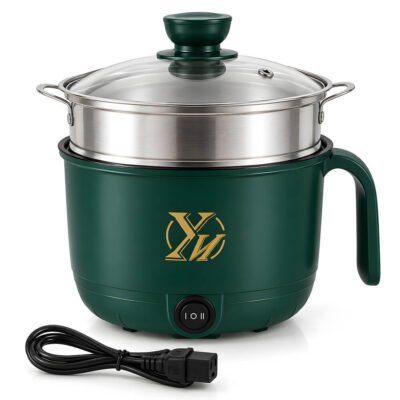 Multifunctional Mini Rice Cooker & Electric Frying Pan – ২-ইন-১ মাল্টি-ফাংশনাল ইলেকট্রিক কুকার ও স্টিমার