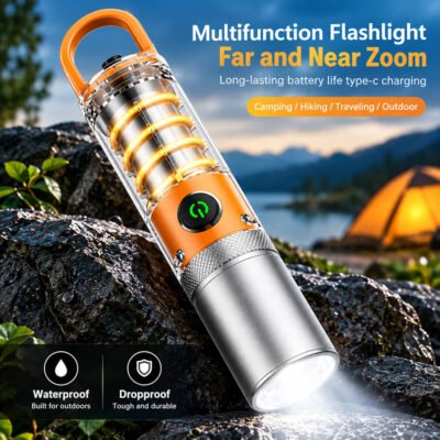 X-10 USB Rechargeable Camping Flashlight